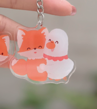鵝和狸B (Keychain)