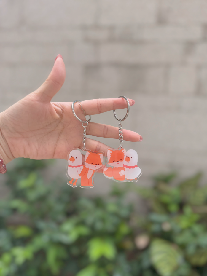 鵝和狸A (Keychain)
