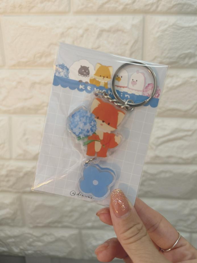繡球花 狸寶 (Keychain)