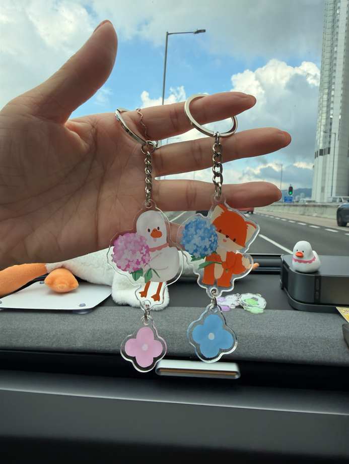 繡球花 狸寶 (Keychain)