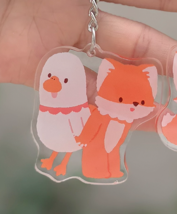 鵝和狸A (Keychain)