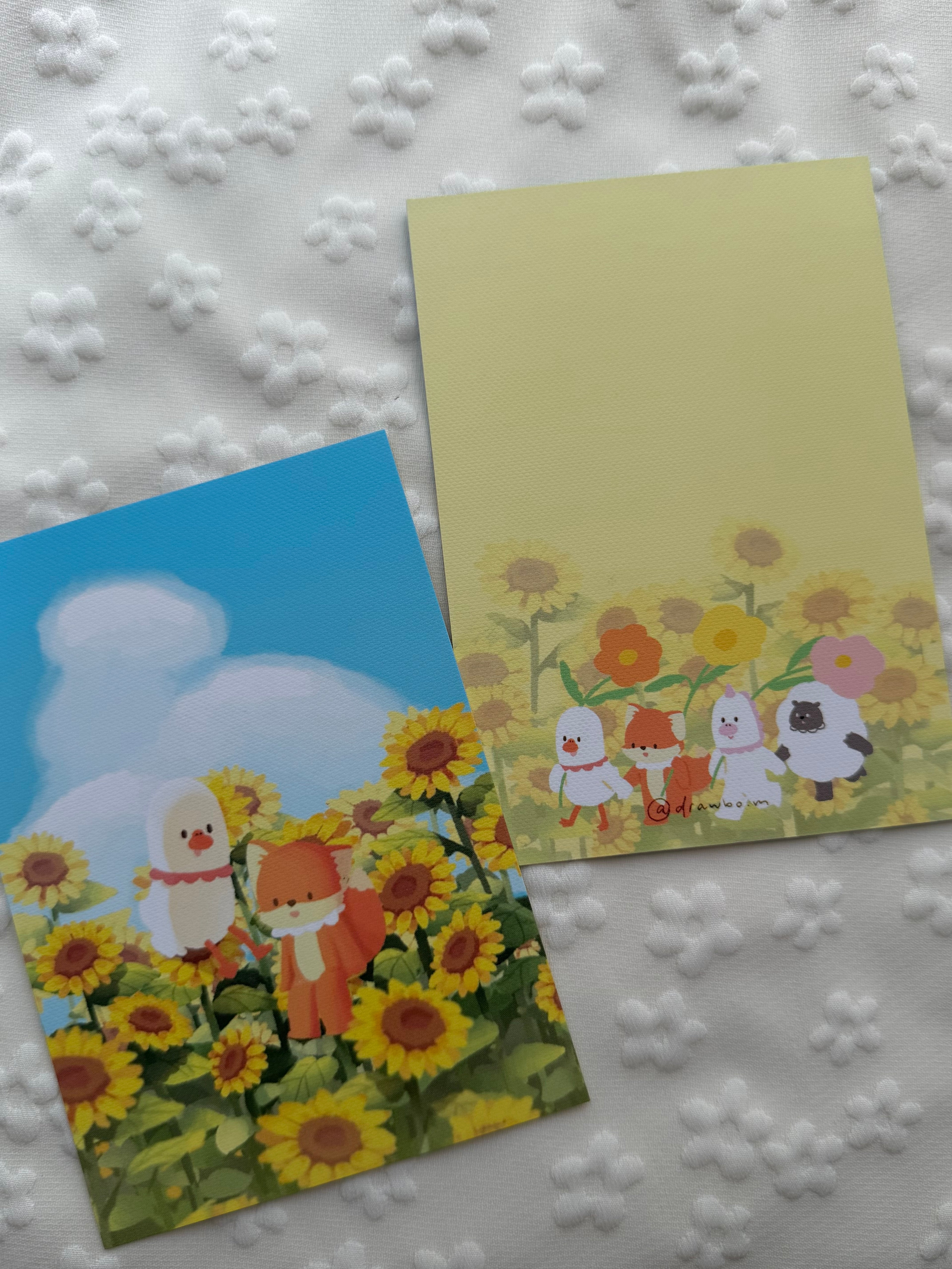 鵝們的太陽花 (Postcard)