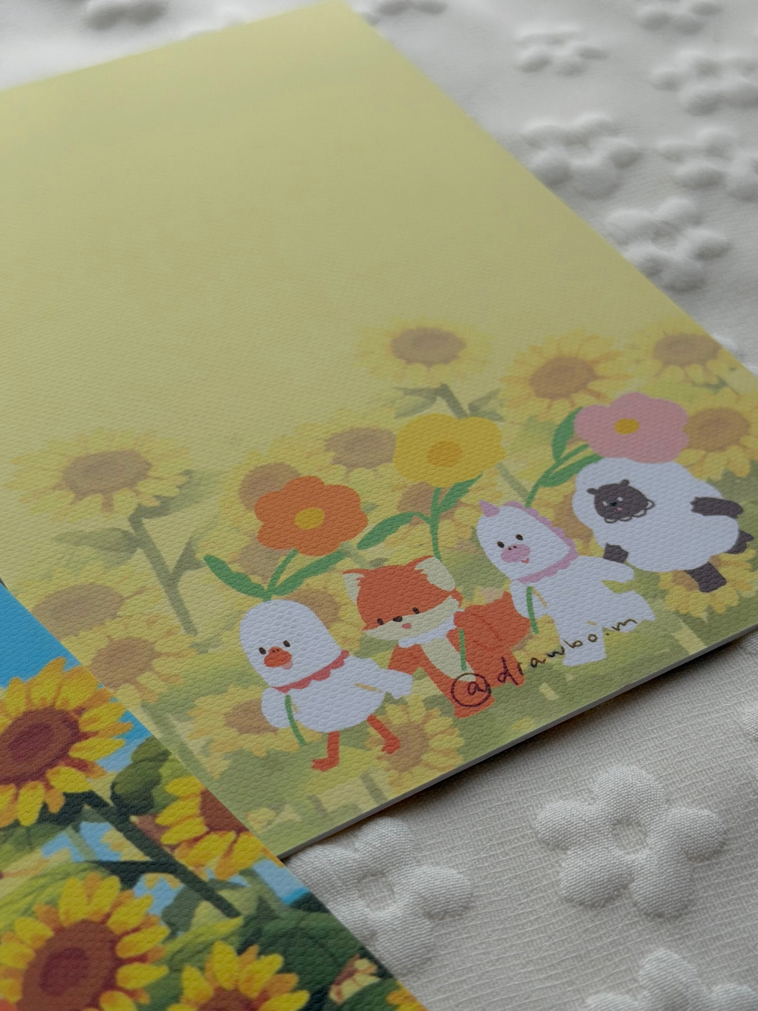 鵝們的太陽花 (Postcard)