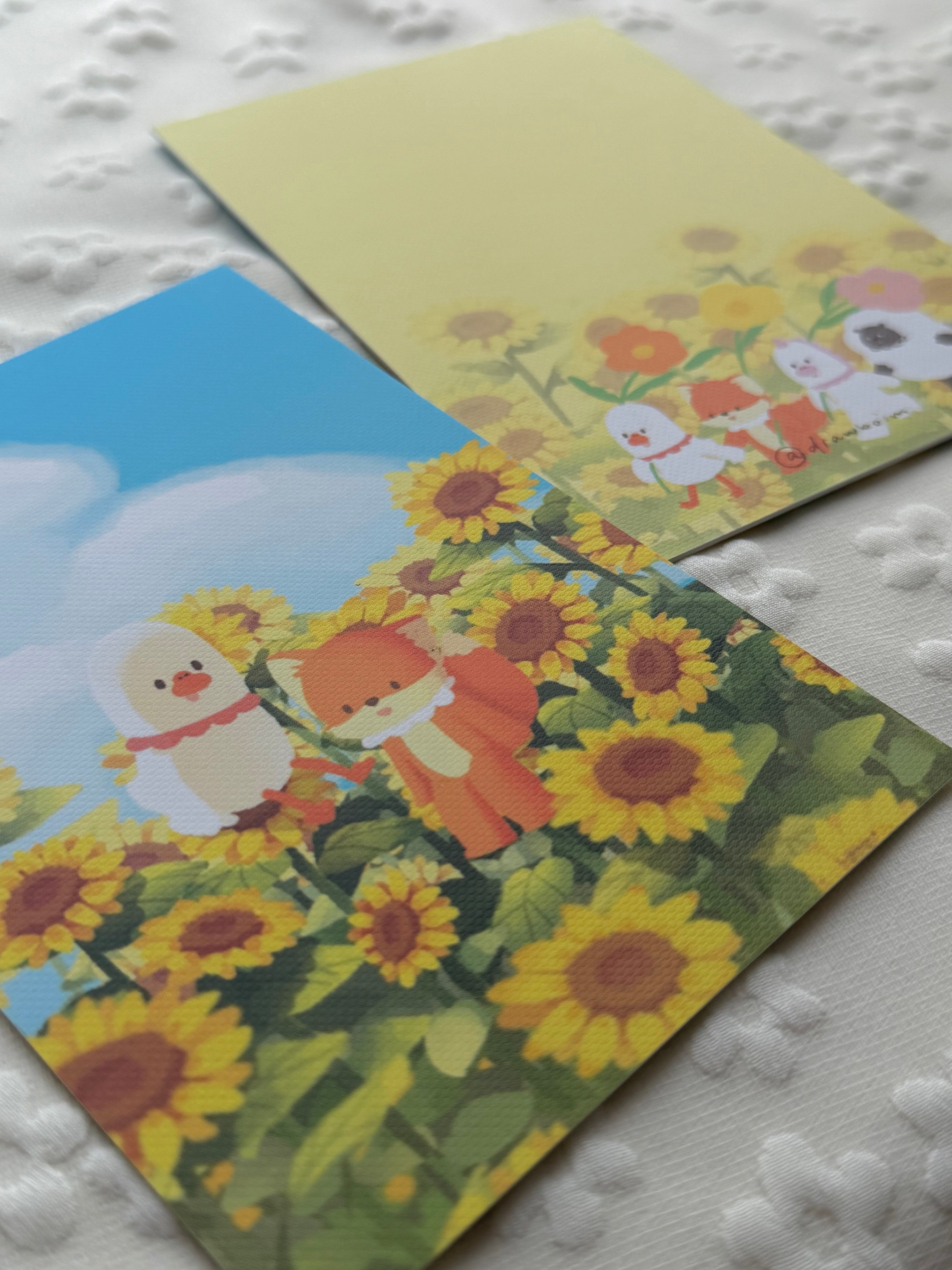 鵝們的太陽花 (Postcard)
